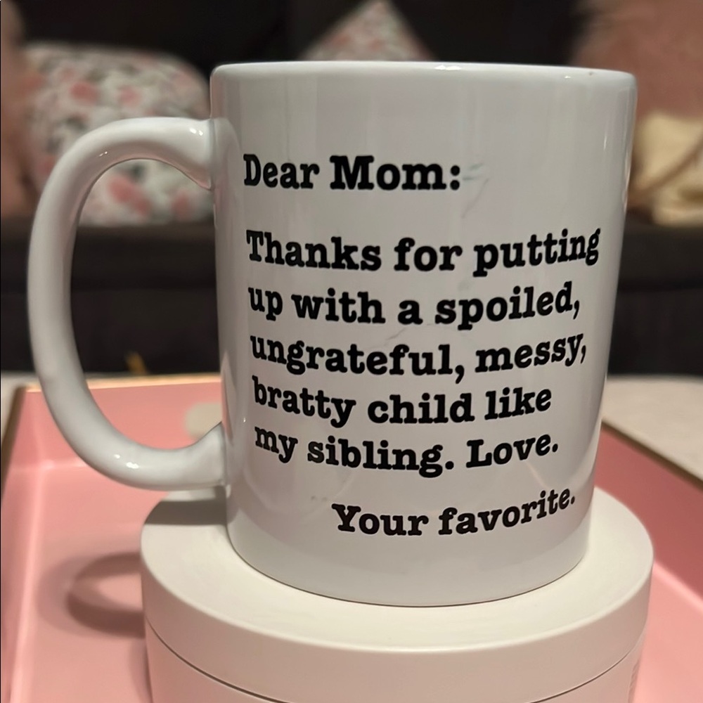 Ceramic Coffee Mug with Humorous Text